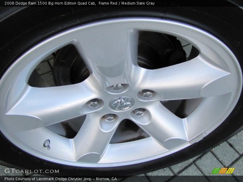 Flame Red / Medium Slate Gray 2008 Dodge Ram 1500 Big Horn Edition Quad Cab