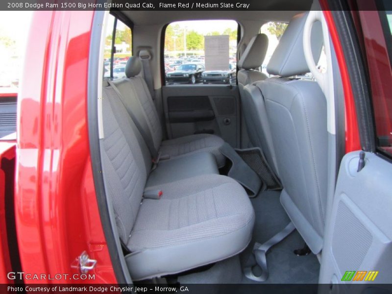 Flame Red / Medium Slate Gray 2008 Dodge Ram 1500 Big Horn Edition Quad Cab