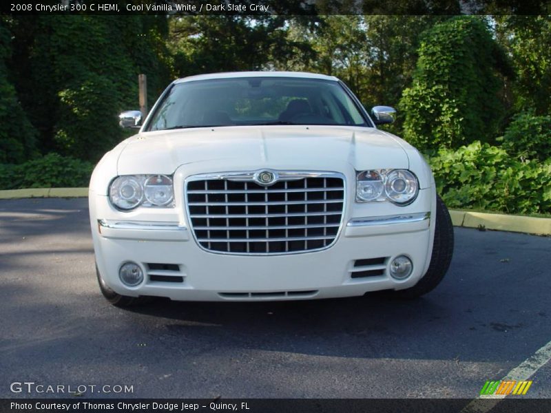 Cool Vanilla White / Dark Slate Gray 2008 Chrysler 300 C HEMI