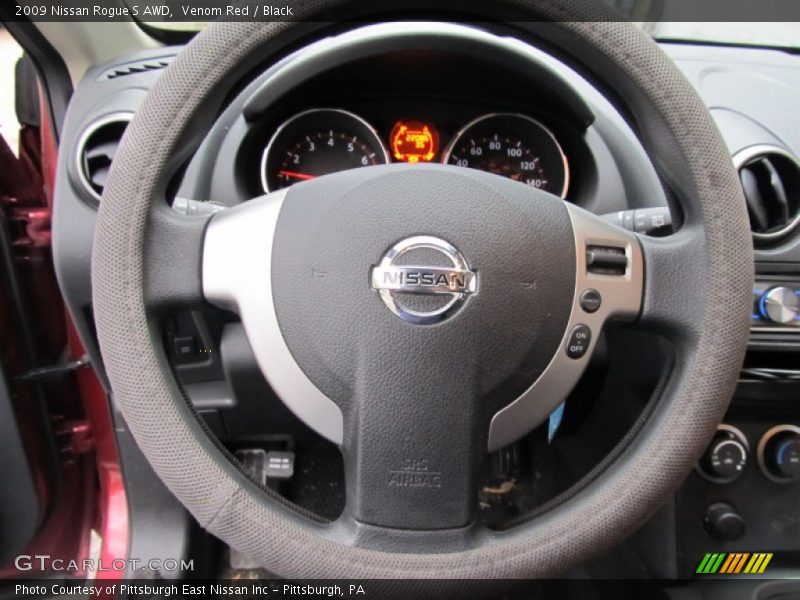 Venom Red / Black 2009 Nissan Rogue S AWD