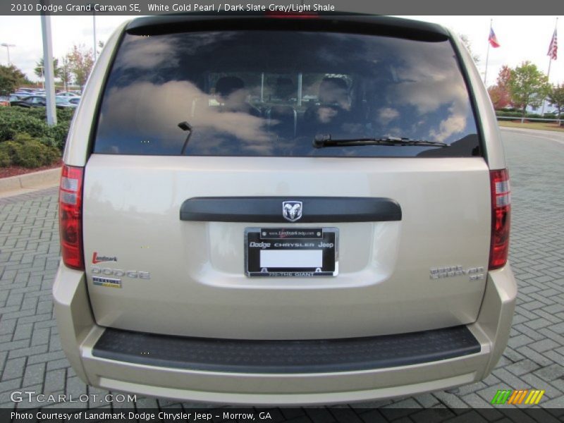 White Gold Pearl / Dark Slate Gray/Light Shale 2010 Dodge Grand Caravan SE