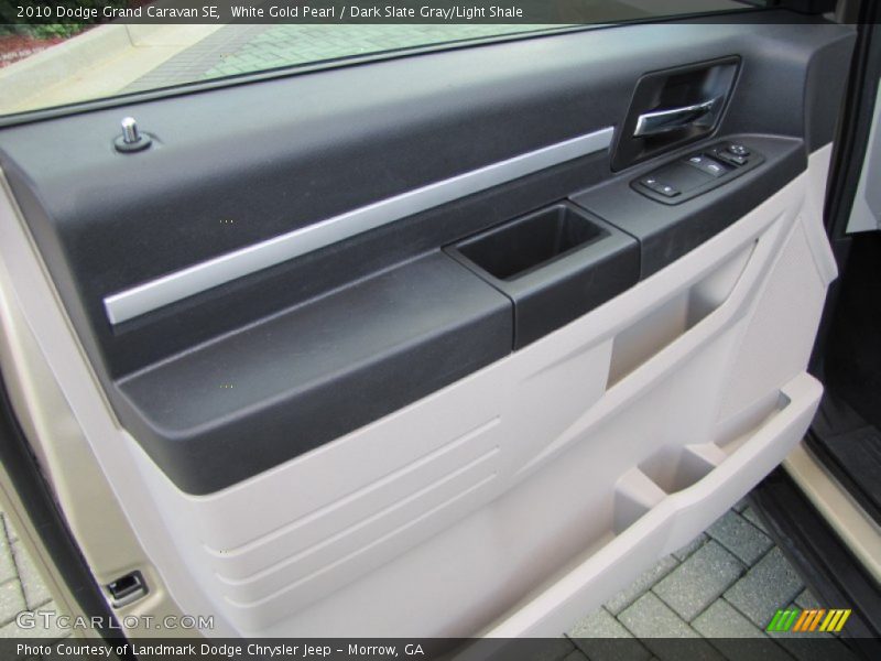 White Gold Pearl / Dark Slate Gray/Light Shale 2010 Dodge Grand Caravan SE