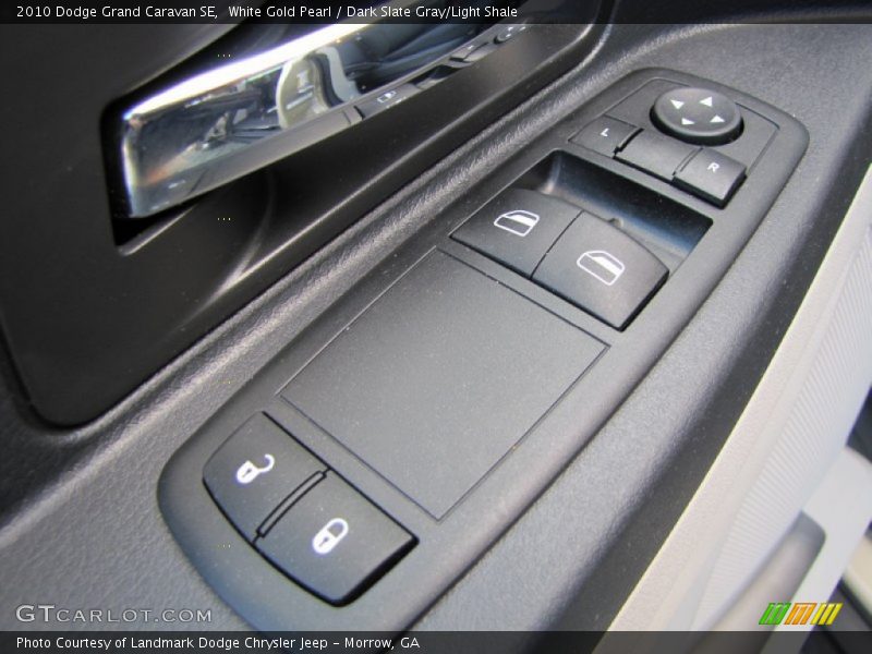 White Gold Pearl / Dark Slate Gray/Light Shale 2010 Dodge Grand Caravan SE