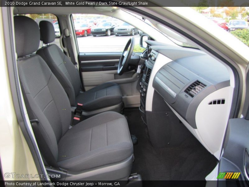White Gold Pearl / Dark Slate Gray/Light Shale 2010 Dodge Grand Caravan SE