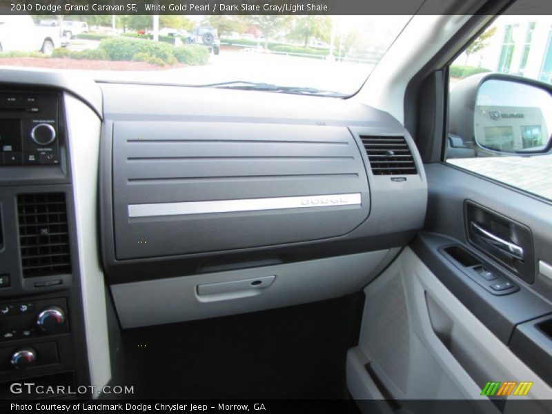 White Gold Pearl / Dark Slate Gray/Light Shale 2010 Dodge Grand Caravan SE