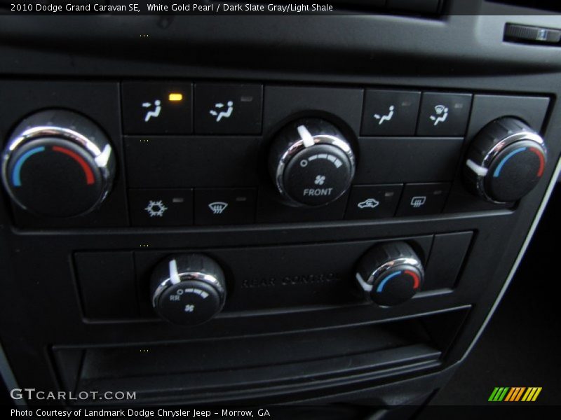 White Gold Pearl / Dark Slate Gray/Light Shale 2010 Dodge Grand Caravan SE