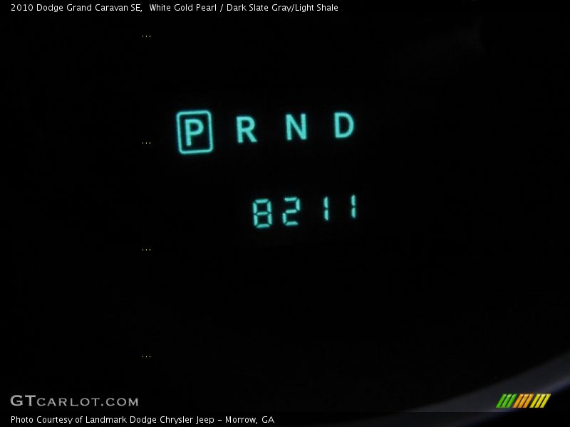 White Gold Pearl / Dark Slate Gray/Light Shale 2010 Dodge Grand Caravan SE