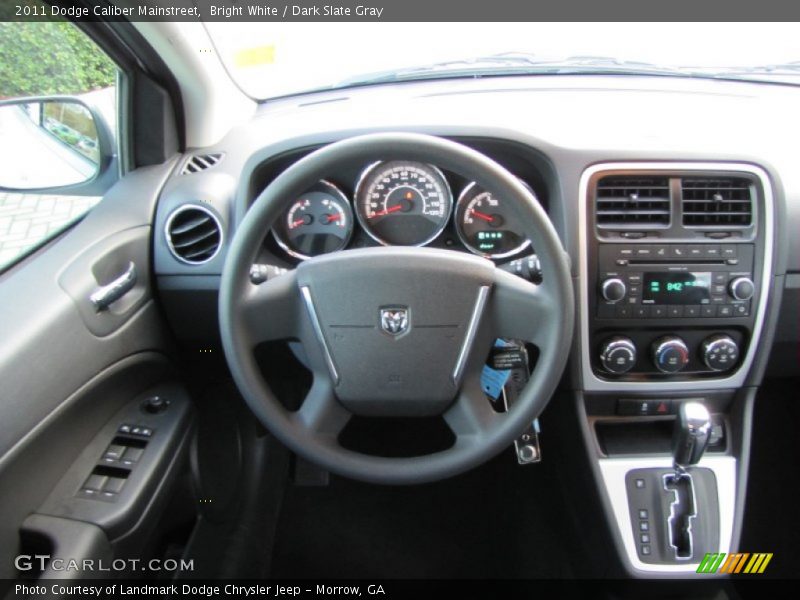 Bright White / Dark Slate Gray 2011 Dodge Caliber Mainstreet