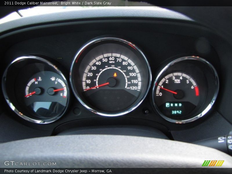 Bright White / Dark Slate Gray 2011 Dodge Caliber Mainstreet