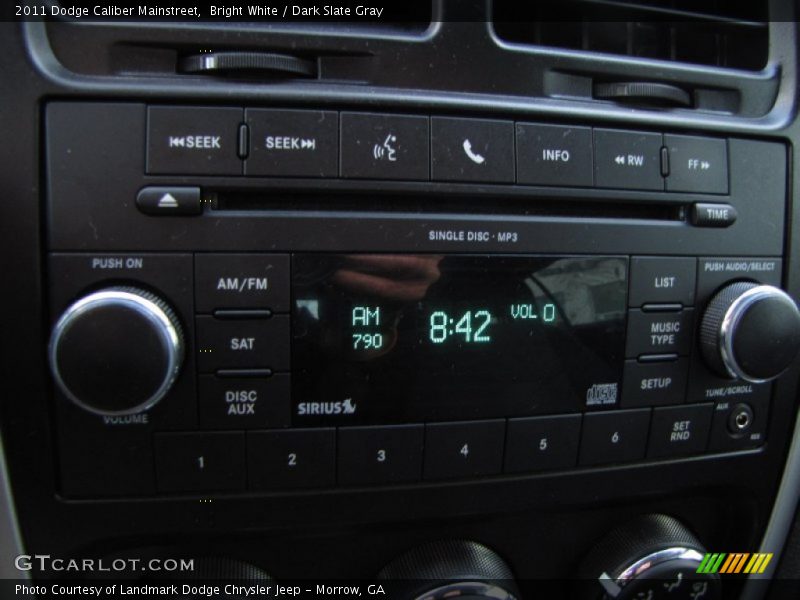 Bright White / Dark Slate Gray 2011 Dodge Caliber Mainstreet