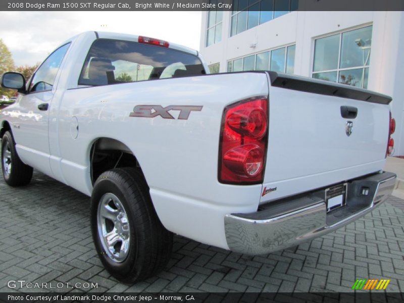 Bright White / Medium Slate Gray 2008 Dodge Ram 1500 SXT Regular Cab
