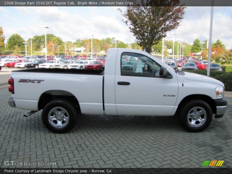 Bright White / Medium Slate Gray 2008 Dodge Ram 1500 SXT Regular Cab