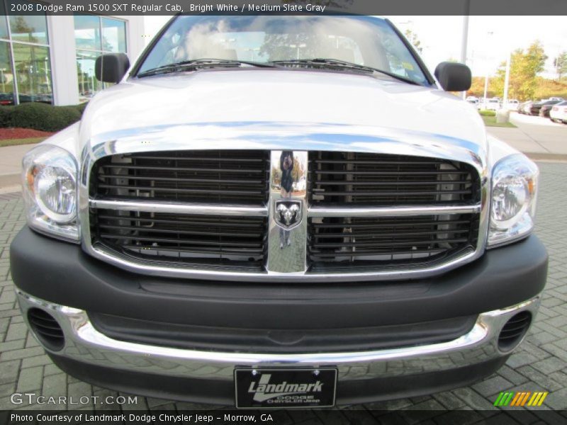 Bright White / Medium Slate Gray 2008 Dodge Ram 1500 SXT Regular Cab