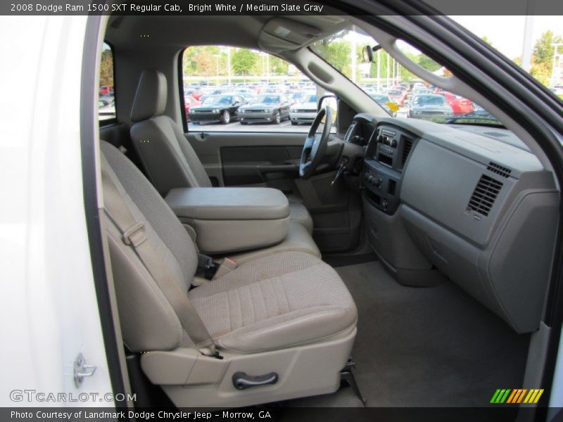 Bright White / Medium Slate Gray 2008 Dodge Ram 1500 SXT Regular Cab