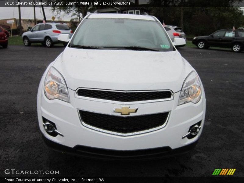 Summit White / Jet Black/Brownstone 2010 Chevrolet Equinox LT AWD