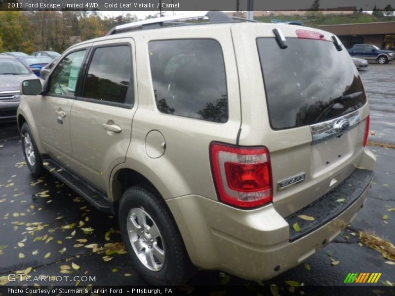 Gold Leaf Metallic / Camel 2012 Ford Escape Limited 4WD