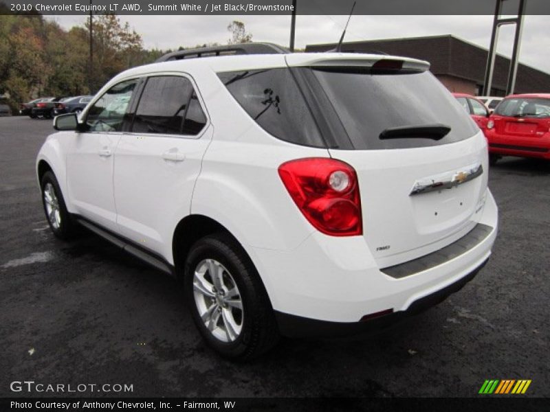 Summit White / Jet Black/Brownstone 2010 Chevrolet Equinox LT AWD