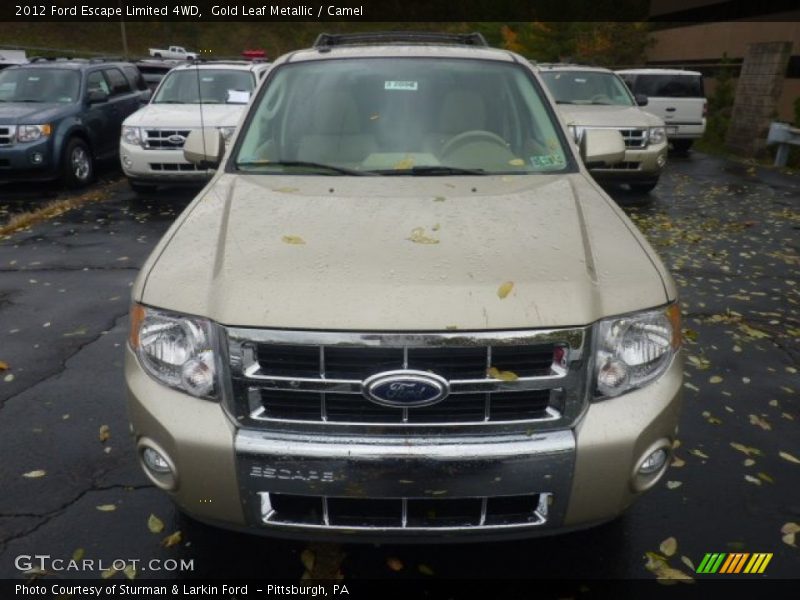 Gold Leaf Metallic / Camel 2012 Ford Escape Limited 4WD