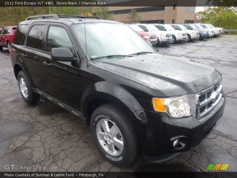 Ebony Black / Charcoal Black 2012 Ford Escape XLT 4WD