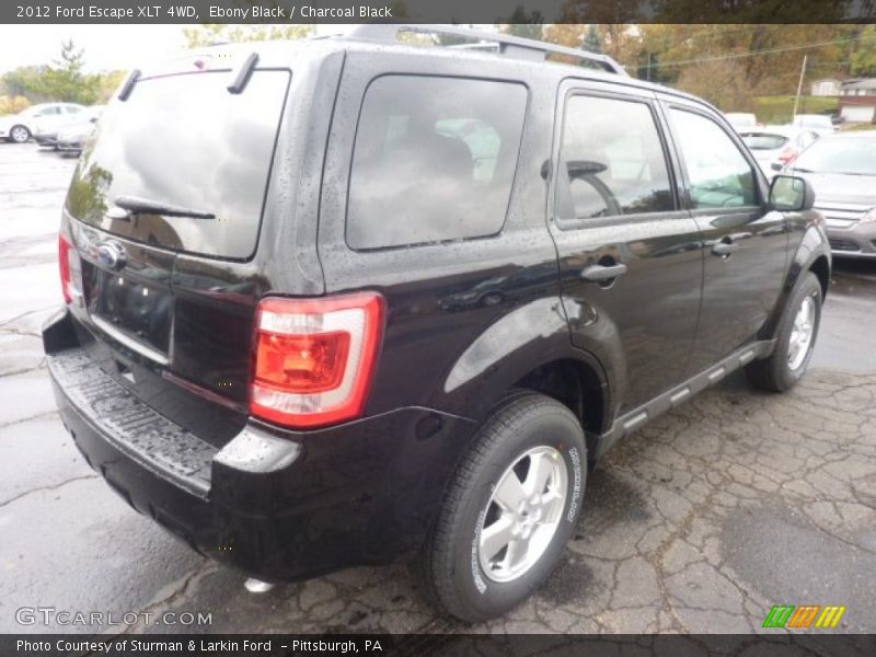 Ebony Black / Charcoal Black 2012 Ford Escape XLT 4WD