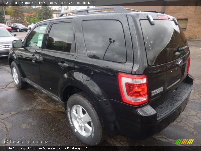 Ebony Black / Charcoal Black 2012 Ford Escape XLT 4WD