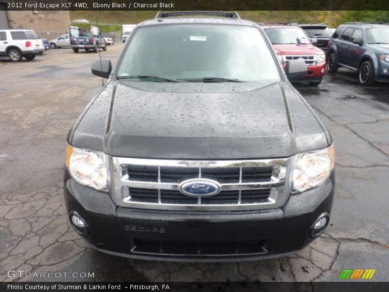 Ebony Black / Charcoal Black 2012 Ford Escape XLT 4WD