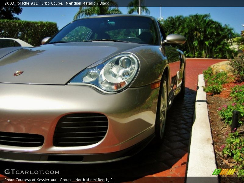 Meridian Metallic / Black 2003 Porsche 911 Turbo Coupe