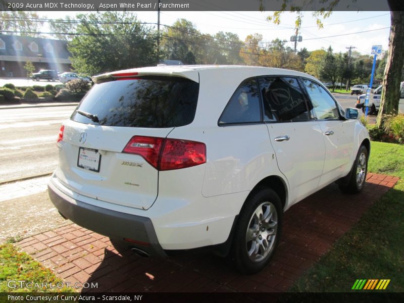 Aspen White Pearl / Parchment 2009 Acura MDX Technology