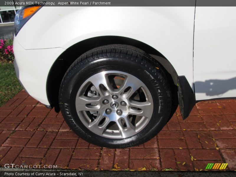 Aspen White Pearl / Parchment 2009 Acura MDX Technology