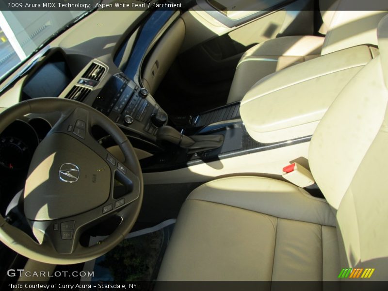 Aspen White Pearl / Parchment 2009 Acura MDX Technology