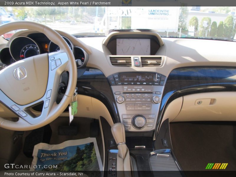 Aspen White Pearl / Parchment 2009 Acura MDX Technology