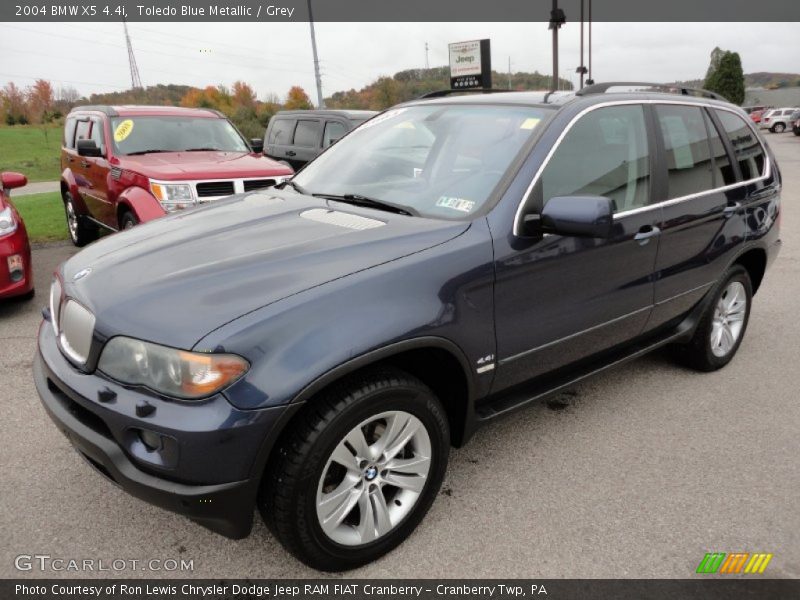 Toledo Blue Metallic / Grey 2004 BMW X5 4.4i