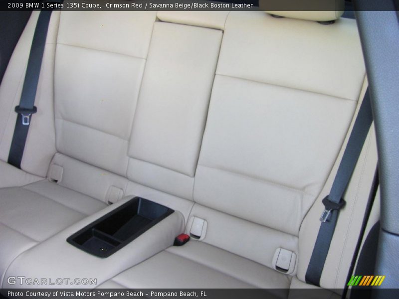 Crimson Red / Savanna Beige/Black Boston Leather 2009 BMW 1 Series 135i Coupe