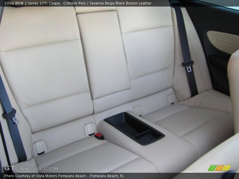 Crimson Red / Savanna Beige/Black Boston Leather 2009 BMW 1 Series 135i Coupe