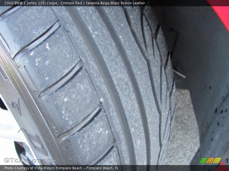 Crimson Red / Savanna Beige/Black Boston Leather 2009 BMW 1 Series 135i Coupe