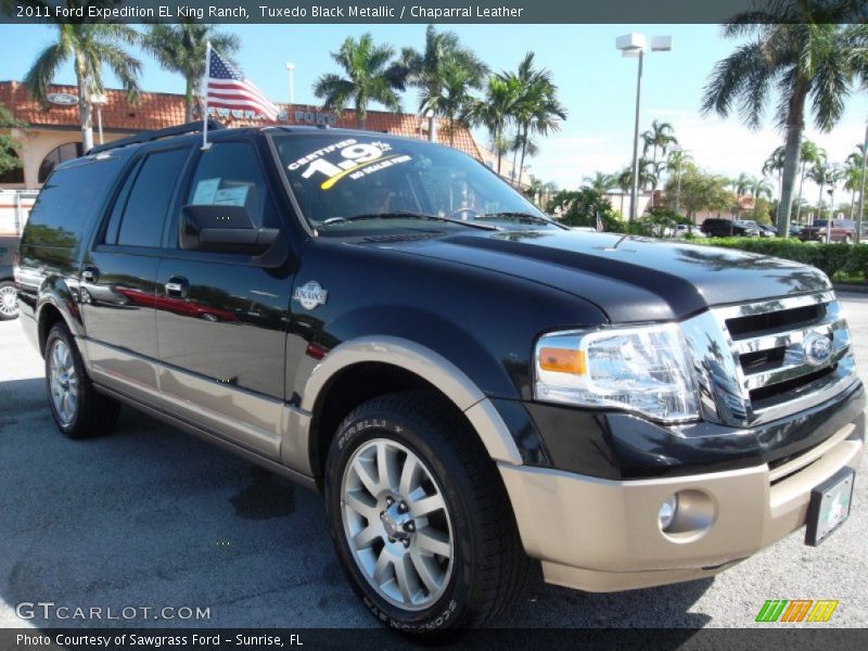 Tuxedo Black Metallic / Chaparral Leather 2011 Ford Expedition EL King Ranch