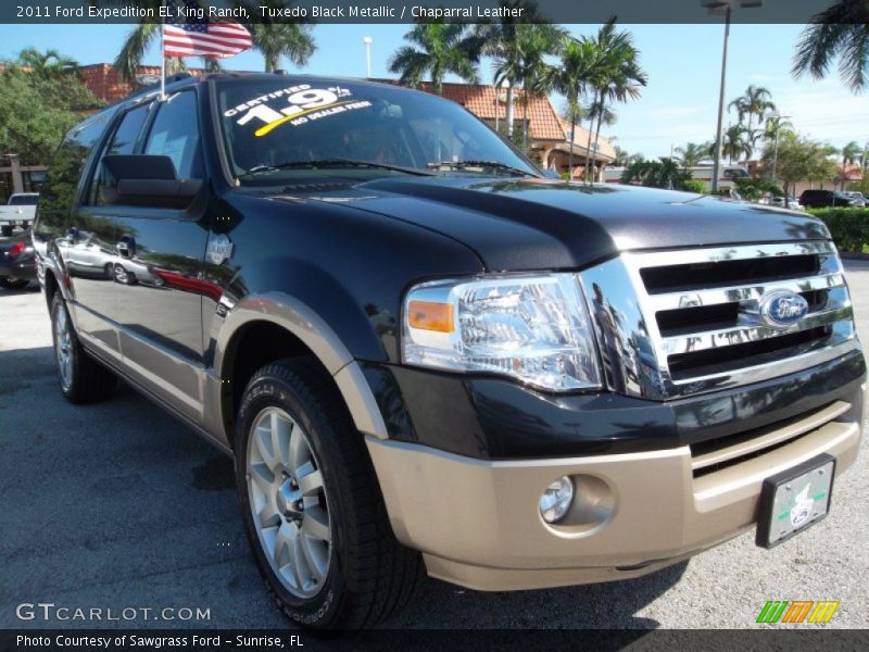 Tuxedo Black Metallic / Chaparral Leather 2011 Ford Expedition EL King Ranch