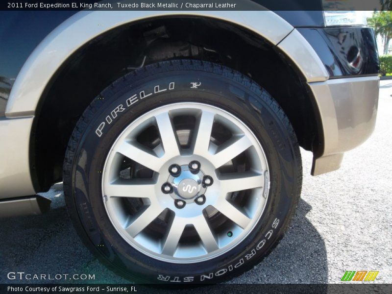 Tuxedo Black Metallic / Chaparral Leather 2011 Ford Expedition EL King Ranch