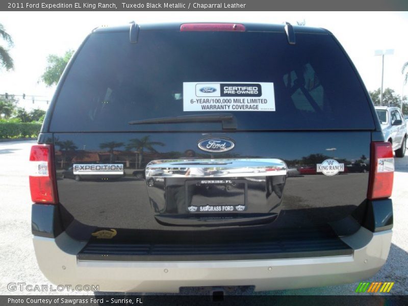 Tuxedo Black Metallic / Chaparral Leather 2011 Ford Expedition EL King Ranch