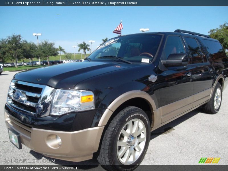 Tuxedo Black Metallic / Chaparral Leather 2011 Ford Expedition EL King Ranch
