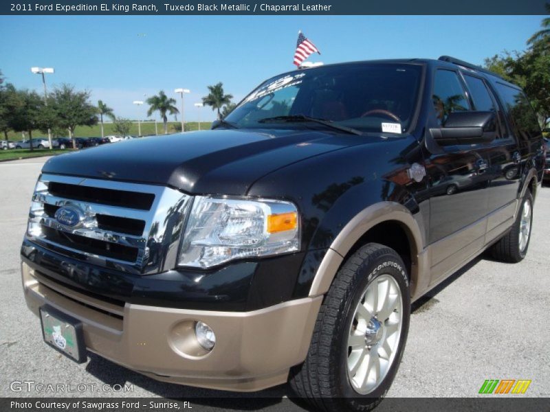 Tuxedo Black Metallic / Chaparral Leather 2011 Ford Expedition EL King Ranch