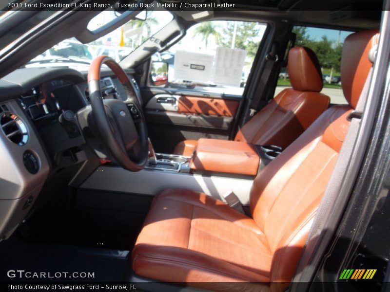 Tuxedo Black Metallic / Chaparral Leather 2011 Ford Expedition EL King Ranch