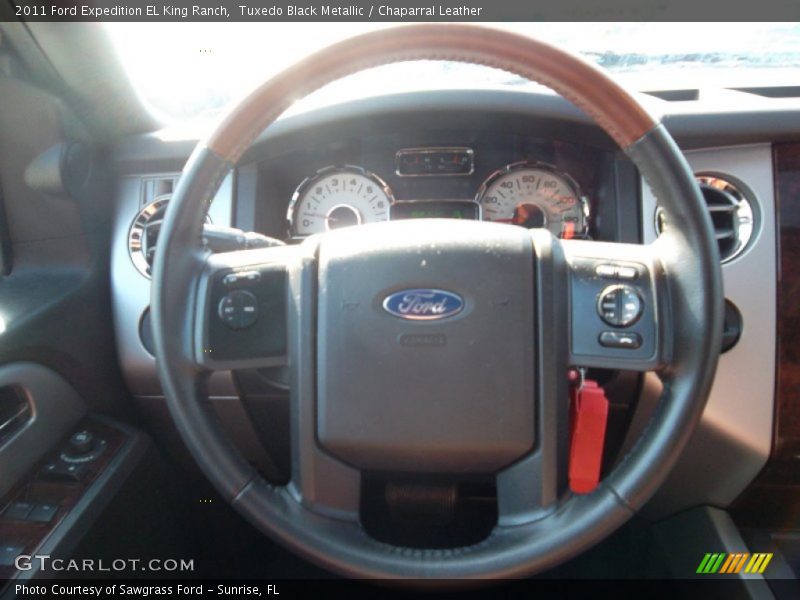 Tuxedo Black Metallic / Chaparral Leather 2011 Ford Expedition EL King Ranch