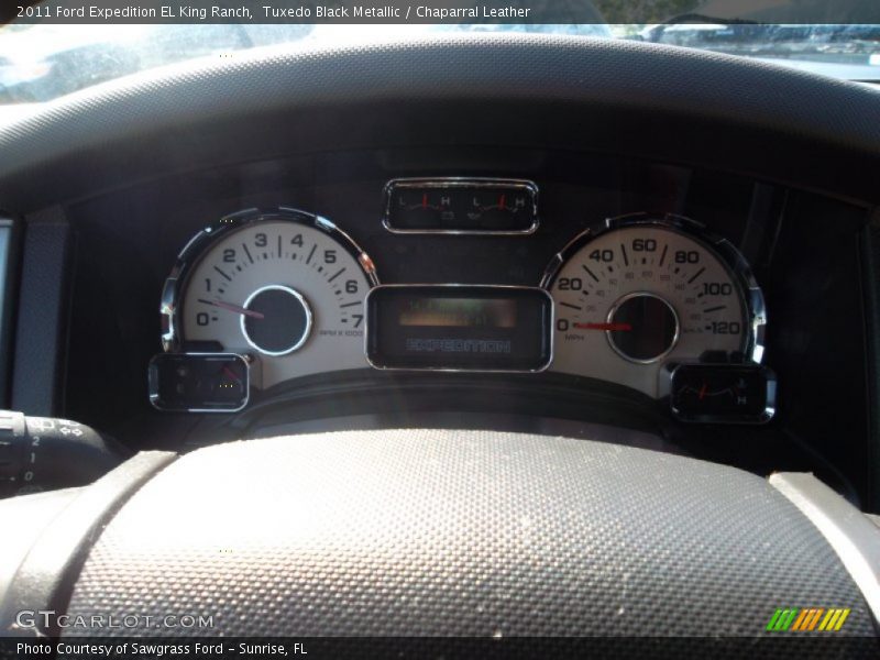 Tuxedo Black Metallic / Chaparral Leather 2011 Ford Expedition EL King Ranch