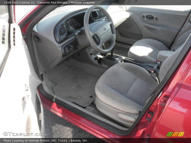 Cabernet Red Metallic / Medium Graphite 1998 Ford Contour LX