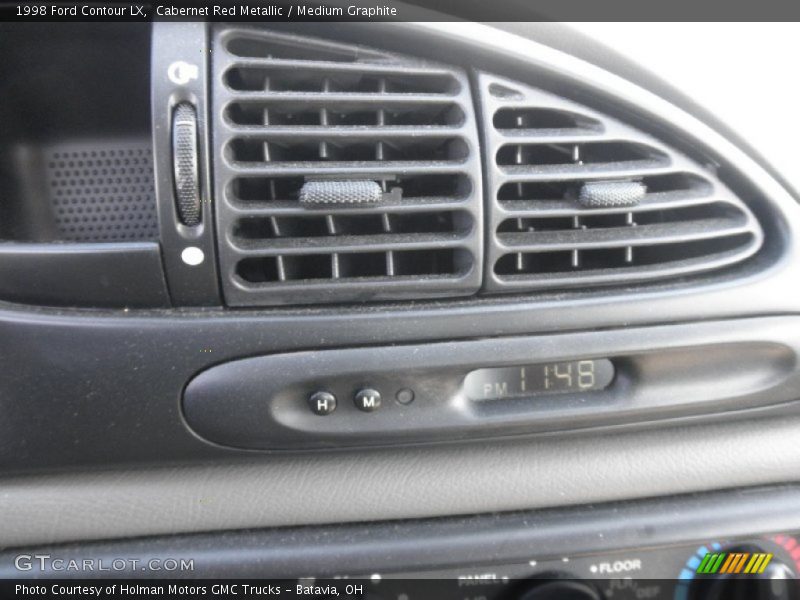 Cabernet Red Metallic / Medium Graphite 1998 Ford Contour LX