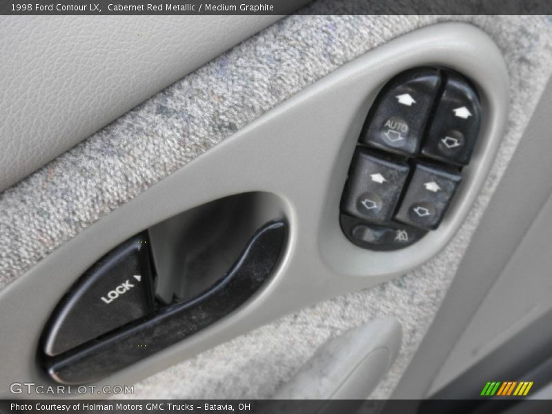 Cabernet Red Metallic / Medium Graphite 1998 Ford Contour LX