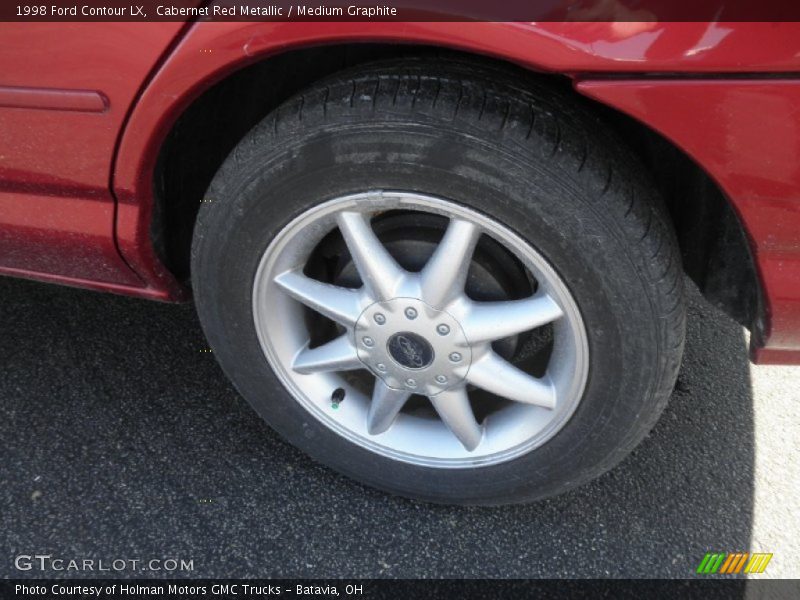 Cabernet Red Metallic / Medium Graphite 1998 Ford Contour LX