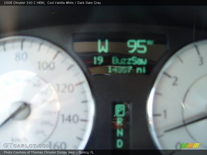 Cool Vanilla White / Dark Slate Gray 2008 Chrysler 300 C HEMI