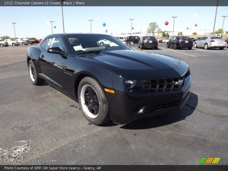 Black / Black 2012 Chevrolet Camaro LS Coupe
